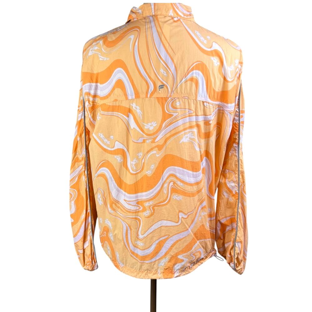 Fabletics Orange Packable Lightweight Zip Up Cinc… - image 4